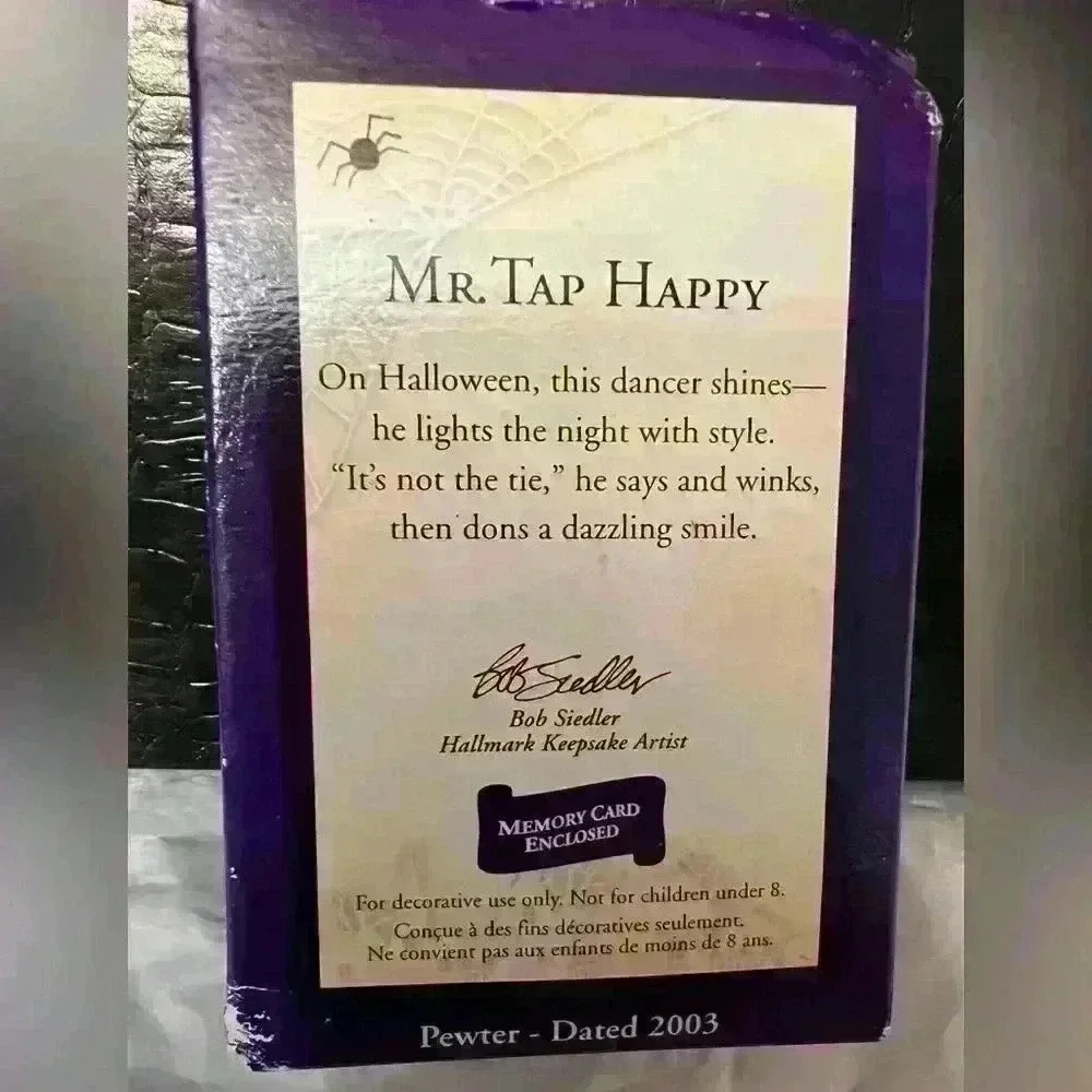 HALLMARK Keepsake 2003 Halloween Ornament 'MR. TAP HAPPY' Dancing Skeleton